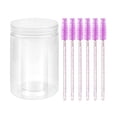 thumbnail image 1 of Disposable Makeup Brush Bucket Eyelash Brush 100 Pieces Of Color Eyelash Tools Crystal Beauty Brush Eyelash, 1 of 5