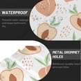 thumbnail image 3 of LNWH Waterproof Shower Curtain, Polyester Abstract Watercolor Peach Doodle Art Pattern Bathroom Shower Curtains Sets with 12 Shower Curtain Hooks, 72x72 Inches, 3 of 8