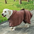 thumbnail image 1 of Albornoz para mascotas de microfibra, temu, toalla de baño absorbente de secado rápido, ropa para perros con garra, 1 of 4