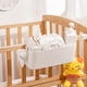thumbnail image 5 of Billuyoard Organizador de cama colgante Premium, cesta de almacenamiento de plástico desmontable para ahorro de espacio, 2 piezas Almacenamiento y organización del hogar naranja, 5 of 6