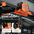 thumbnail image 3 of VEVOR Electric Hoist Manual Trolley, 2200 lbs/1 Ton Capacity for PA200 PA250 PA300 PA400 PA500, Push Beam Trolley with Dual Wheels, 2.68"-4.33" Adjustable Beam Flange Width for Straight Curved I Beam, 3 of 9