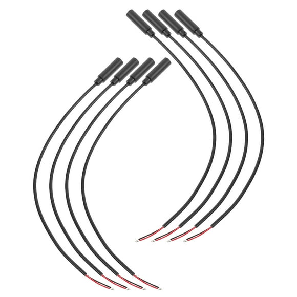 UPOUART 8Ud Cable Para Altavoces Negro Con Conector 2.5mm Mono Para Uso Doméstico Y Exterior