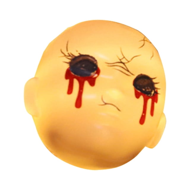 Halloween Decorations Outdoor Lights, 20 LEDs Doll Face Model Halloween Battery Operated String Lights ,Halloween Party Lights For Outside,House, Garden, Yard D