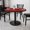 Mahogany, variant on BizChair 42'' Round Mahogany Laminate Table Top with 24'' Round Table Height Base