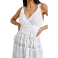 thumbnail image 4 of Vestido de tirantes KANISHKA 3453 blanco, 4 of 5