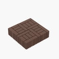 thumbnail image 3 of Prilinex 44 PCS Plastic Deck Tiles Outdoor Interlocking Patio Tiles Waterproof for Backyard Porch, 12"W x 12"L, Red Brown, 3 of 7