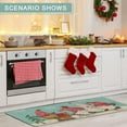 thumbnail image 6 of Christmas Kitchen Mat, Merry Christmas Gnome Kitchen Rugs Set of 2, Holiday Low-Profile Washable Non-Slip Floor Mats for Winter Christmas Kitchen Decor - 17x29 and 17x47 Inch, 6 of 6