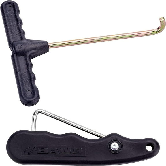 1Set 1pc Skate Lace Tightener PP Plastic Tightener Handle Hold Hook with 1pc Hooks Black Sports Folding Lace Tightener for Ice-Skates Figure-Skates Boots DIY