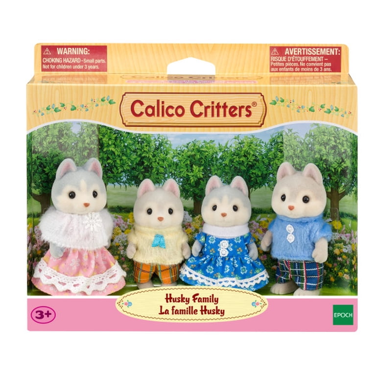 Calico Critters Husky Family, Set of 4 Collectible Figures photo 2