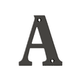thumbnail image 2 of Deltana RL4A-10B 4" Residential Letter A; Oil Rubbed Bronze Finish, 2 of 2