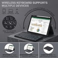 thumbnail image 5 of Magnetic Detachable Backlit Bluetooth Keyboard Smart Folio with Pencil Holder Compatible with iPad Mini 6th/7th Gen 8.3" 2021/2024,Black, 5 of 9