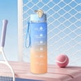 thumbnail image 5 of 1L Water Bottles Big Water Bottle with Straw Travel Water Bottle with Time Marker Motivational Sports Water Bottle Waterbottles Clear Water Bottles Summer Essentials Gifts for Men Women, 5 of 7