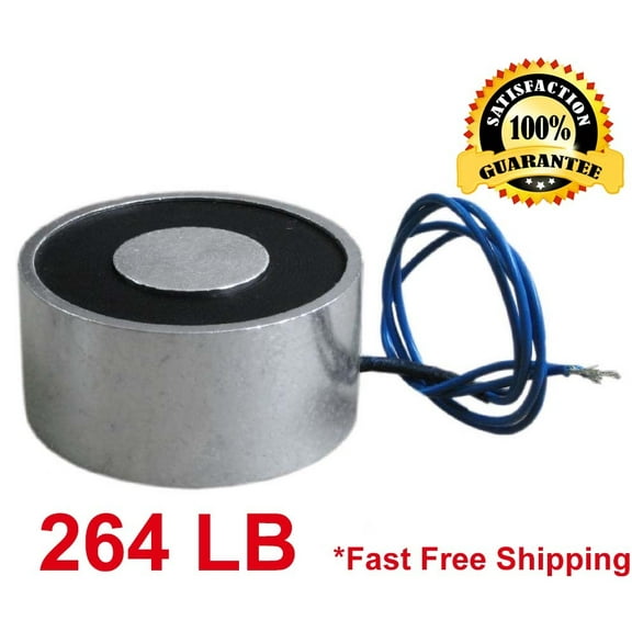 264 LB (120kg) Electric Lifting Magnet Electromagnet Solenoid Lift Holding 100mm