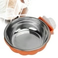 thumbnail image 4 of Pumpkin Shape Hanging Dog Bowl, Removable Stainless Steel Feeder for Cats Dogs Birds Guinea Pigs, Screw Buckle Design, Multifunctional Use, Large Caliber Open Bowl, 4 of 7