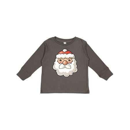 

Inktastic Cute Santa Claus Face Gift Toddler Boy or Toddler Girl Long Sleeve T-Shirt