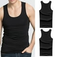 thumbnail image 2 of Sngxgn Men Sleeveless Shirts Casual Beach Tank Tops Deep V Neck Shirt Top(Black,XXL), 2 of 4
