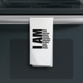 thumbnail image 4 of ThisWear Civil Rights Movement Towel I Am Black Proud Educated Brilliant Powerful Worthy Kitchen Towel White, 4 of 5
