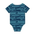 thumbnail image 5 of Balery Turtles and Waves Pattern Baby Climbing Clothes Infant Bodysuit Cute Infant Bodysuit Baby Romper-18 Months, 5 of 7