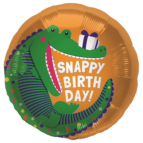 18 inch Snappy Birthday Northstar Foil Mylar Balloon - Party Supplies Decorations