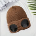 thumbnail image 3 of vnanda Warm Winter Hat Winter Hat with Glasses Unisex Knitted Beanie for Warmth Style Glasses Knitted Hat, 3 of 8