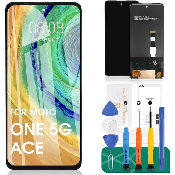 for Motorola One 5G Ace LCD Screen for Moto One 5G UW ACE Screen Replacement One 5G Ace LCD Display XT2113-2 Touch Digitizer Assembly Compatible with XT2113-5 Repair Kits(Not for ONE 5G/ONE 5G UW)