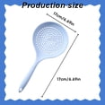 thumbnail image 2 of Xinyat Heat Resistant Silicone Skimmer Spoon and Colander with 7-Inch Head for Straining Vegetables, Eggs, and Draining Oil(White), 2 of 8