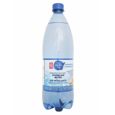 PC Blue Menu Pineapple Coconut Flavored Sparkling Water, 1L/35.2 fl oz