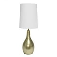 thumbnail image 1 of Lampe de table Simple Designs à 1 ampoule en forme de larme, dorée, 1 of 7