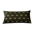thumbnail image 1 of Double Sided Bow Pattern Rectangular Pillowcase For Living Room Sofa Decoration 30 cm x 50 cm Flock Material With Invisible Zipper, 1 of 6