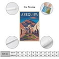 thumbnail image 2 of Classic Vintage Travel Poster of Arequipa Peru with Courtyard And Colonial Flair Print Poster, 2 of 8