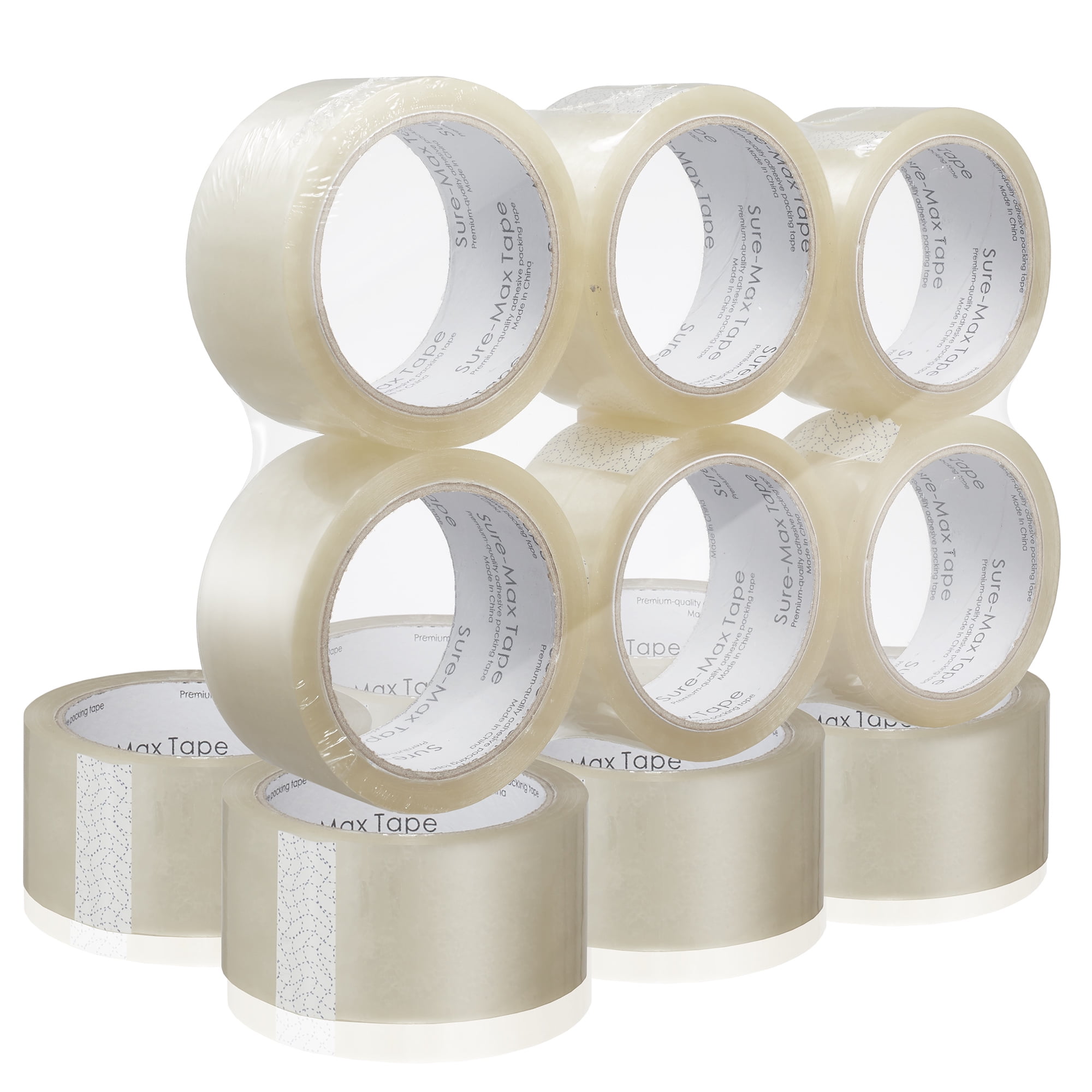 IDL Packaging 2-inch x 60-Yard White Masking Tape (Pack of 6 Rolls),  Natural Rubber Adhesive – Sharp Lines and Surfaces Protection – Sticks to  Any