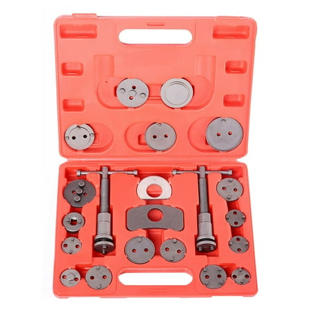 

21pcs Disc Brake Tool Kit 17 Adaptor Wind Back Tool Set 2 Drives Car Accessories with Storage Case