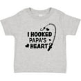 thumbnail image 3 of Inktastic I Hooked Papa's Heart with Fishing Rod Boys or Girls Baby T-Shirt, 3 of 5