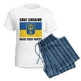 thumbnail image 5 of CafePress - Save Ukraine Raise Your Voices Women's Light Pajam - Women's Short Sleeve Print T-Shirt and Pants Light Cotton Pajama Set, 5 of 7