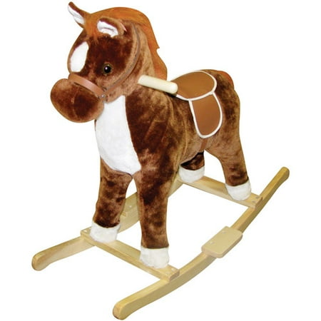 Charm Company Brown Pinto Rocking Horse