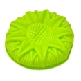 thumbnail image 2 of Smart Home 9" Silicone Sunflower Cake Pan Baking, Whisk & Scraper in Green, 2 of 7