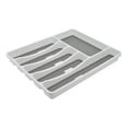 thumbnail image 3 of organizador para cubiertos 6 compartimentos de plástico blanco y gris, 3 of 6