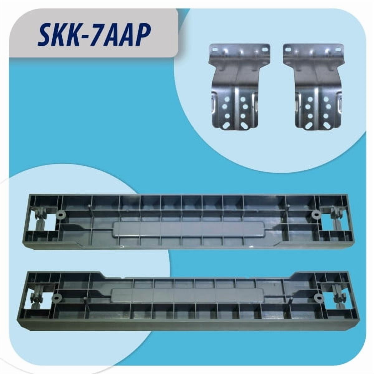 Appli Parts SKK-7AAP Stacking Kit Replacement Compatible with Samsung Washer Dryer Combo 27 in Front Load includes plastic base metal hinges and screws