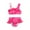 Red, variant on Hienoo Toddler Girl's Bikini Swimsuit Ruffle 2-Piece Bathing Suit UPF 50+ Swimwear Set