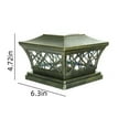 thumbnail image 2 of Solar Fence Post Lights,Solar Post Cap Lights 2 Color Modes 10 LEDs Solar Caps for Deck Posts Vinyl Fence Post Solar Lights in Garden Decor, Fence Post, Deck Post, 2 of 5