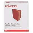 thumbnail image 2 of Six-Section Classification Folders, Heavy-Duty Pressboard Cover, 2 Dividers, 2.5" Expansion, Letter Size, Brick Red, 20/Box | Bundle of 2 Boxes, 2 of 4