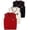 Red White Black, variant on Fdqin Boys Sweater Vest 3Pcs Cable Knit V Neck Sleeveless Toddler Kid Uniform Vest Pullover Girls Fall Winter Tops,Red Beige Yellow,3-4 Years