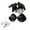 Black trumpet, variant on WINDLAND Double Row Roller Hardware Kit 360° Spinner Casters Heavy Duty Wheel 1Pair