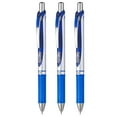 thumbnail image 4 of Pentel Energel BL77 Retractable Gel Ink Rollerball Pen - 0.7mm - 54% Recycled - Blue - Pack of 12 in Pillow Packaging, 4 of 5