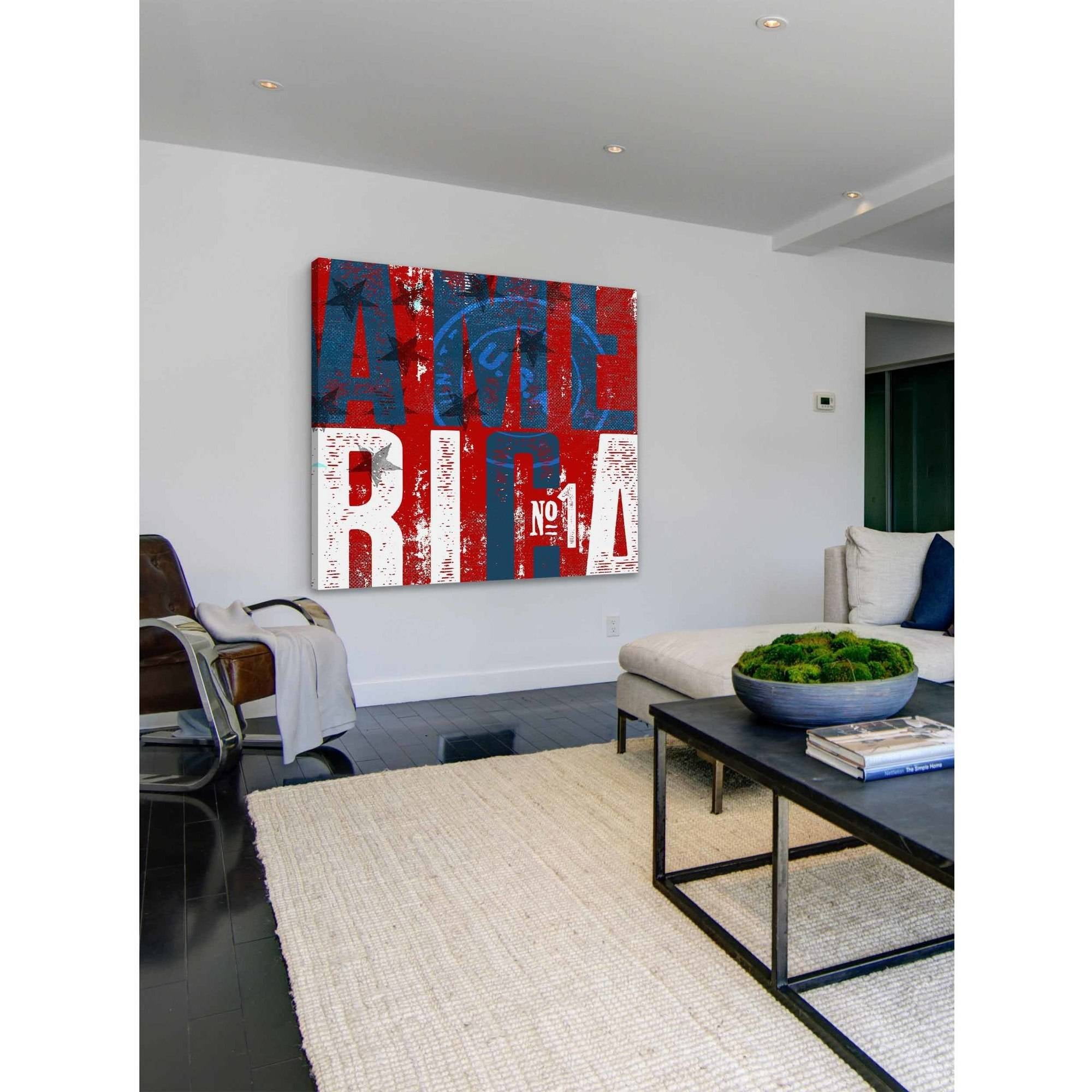 "America No.1" Painting Print on Wrapped Canvas