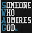 thumbnail image 2 of Someone Who Admires God Christian Womens Slim Fit Graphic Tee Brisco Brands S, 2 of 5