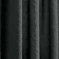 thumbnail image 5 of Mainstays Microsculpt Floral Rod Pocket Curtain Pair, Set of 2, Rich Black, 37"W x 95"L, 5 of 5