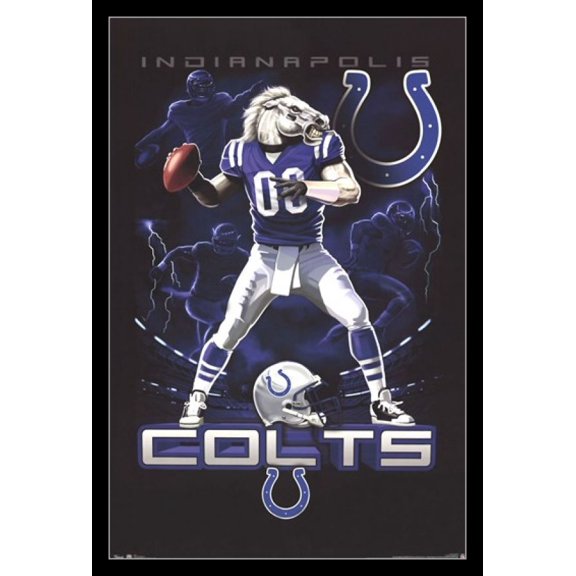 Indianapolis Colts Quarterback - 2012 Laminated & Framed Poster Print (24 x 36)