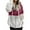 Red, variant on Lovskoo Womens Fuzzy Fleece Jacket Loose Casual Color Block Full Zipper with Pockets Hooded Plush Long Sleeve Jacket Pink