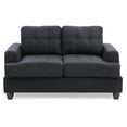thumbnail image 4 of Glory Furniture Sandridge Microsuede Loveseat in Black, 4 of 6